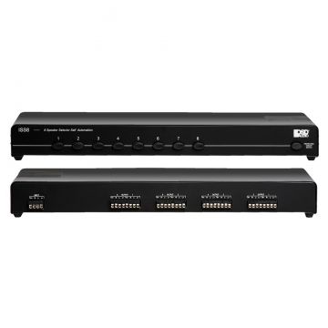 8x Zone High Power Speaker Selector with Impedance Protection and Easy Input/Output Connectors ISS8